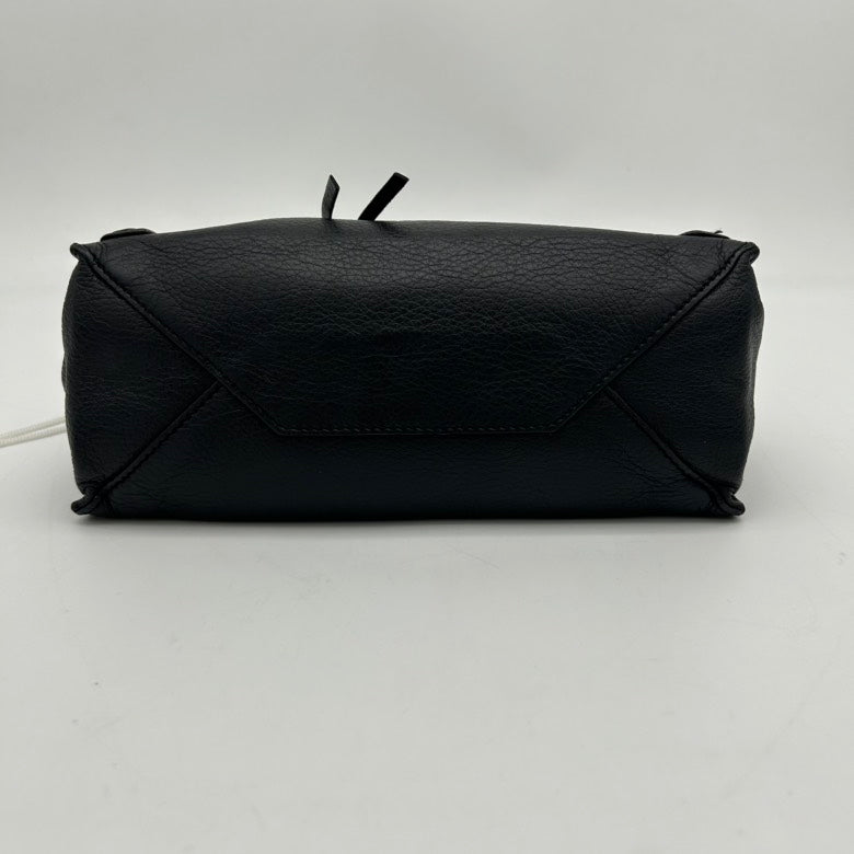 Balenciaga Black Leather Two Way Shoulder Bag Medium