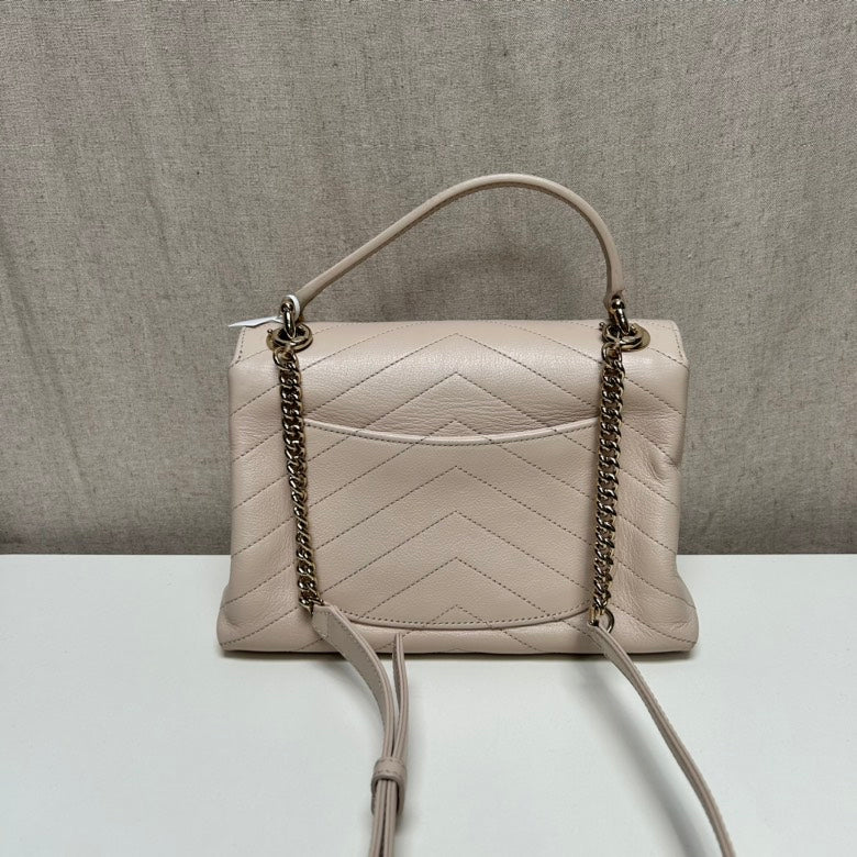 Chanel Beige Handle Crossbody Bag
