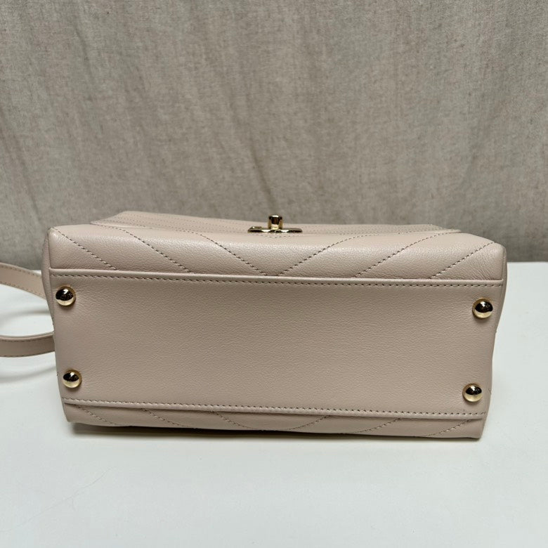 Chanel Beige Handle Crossbody Bag