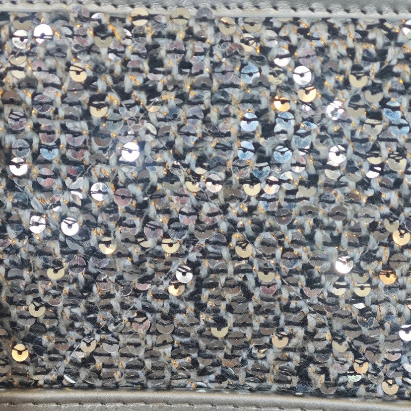 Chanel Gabrielle Small Silver Sequin Hobo Bag