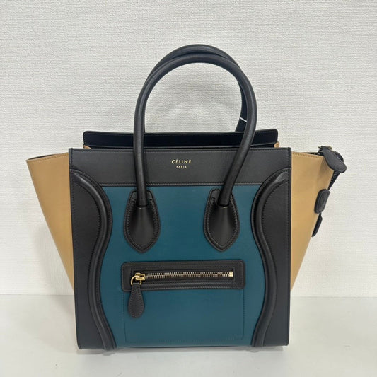 Céline Luggage Multicolor Leather Tote Bag Medium