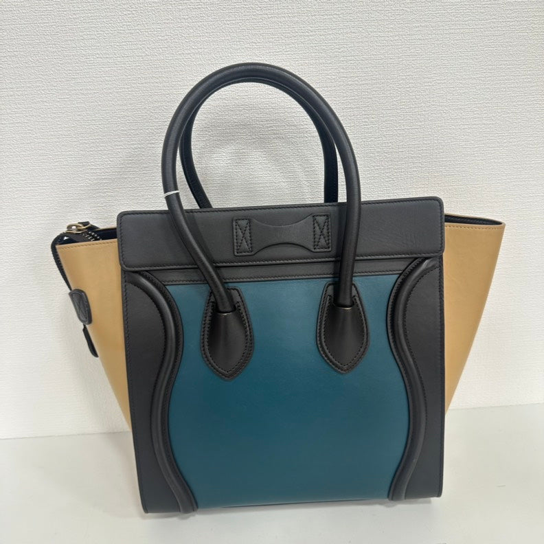 Céline Luggage Multicolor Leather Tote Bag Medium