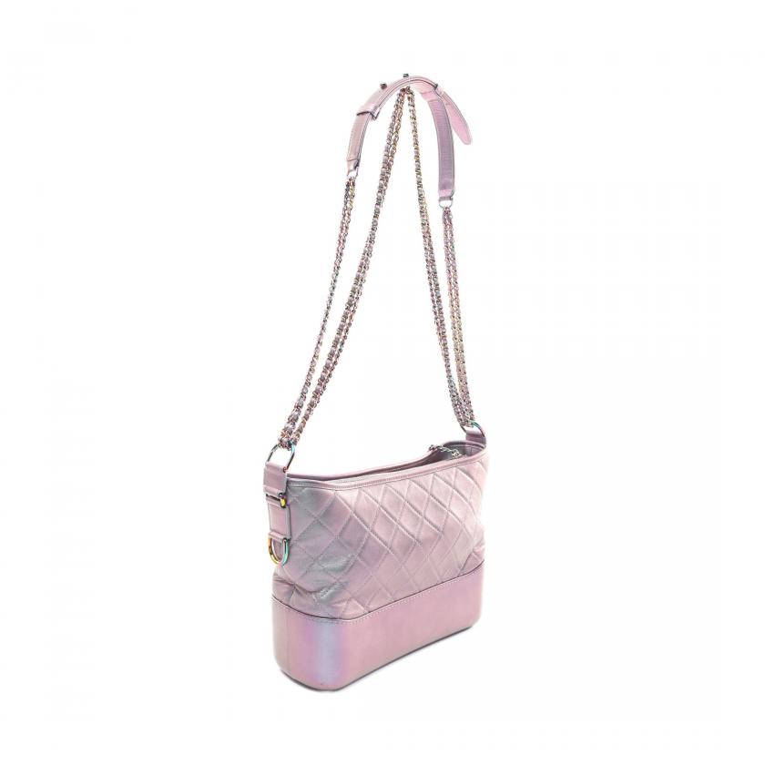 Chanel Gabriel Hobo Chain Shoulder Bag Rainbow Hardware