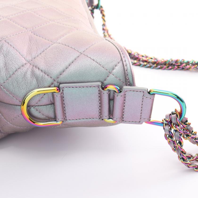 Chanel Gabriel Hobo Chain Shoulder Bag Rainbow Hardware