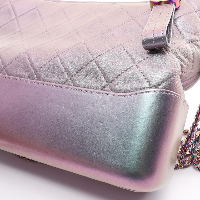 Chanel Gabriel Hobo Chain Shoulder Bag Rainbow Hardware
