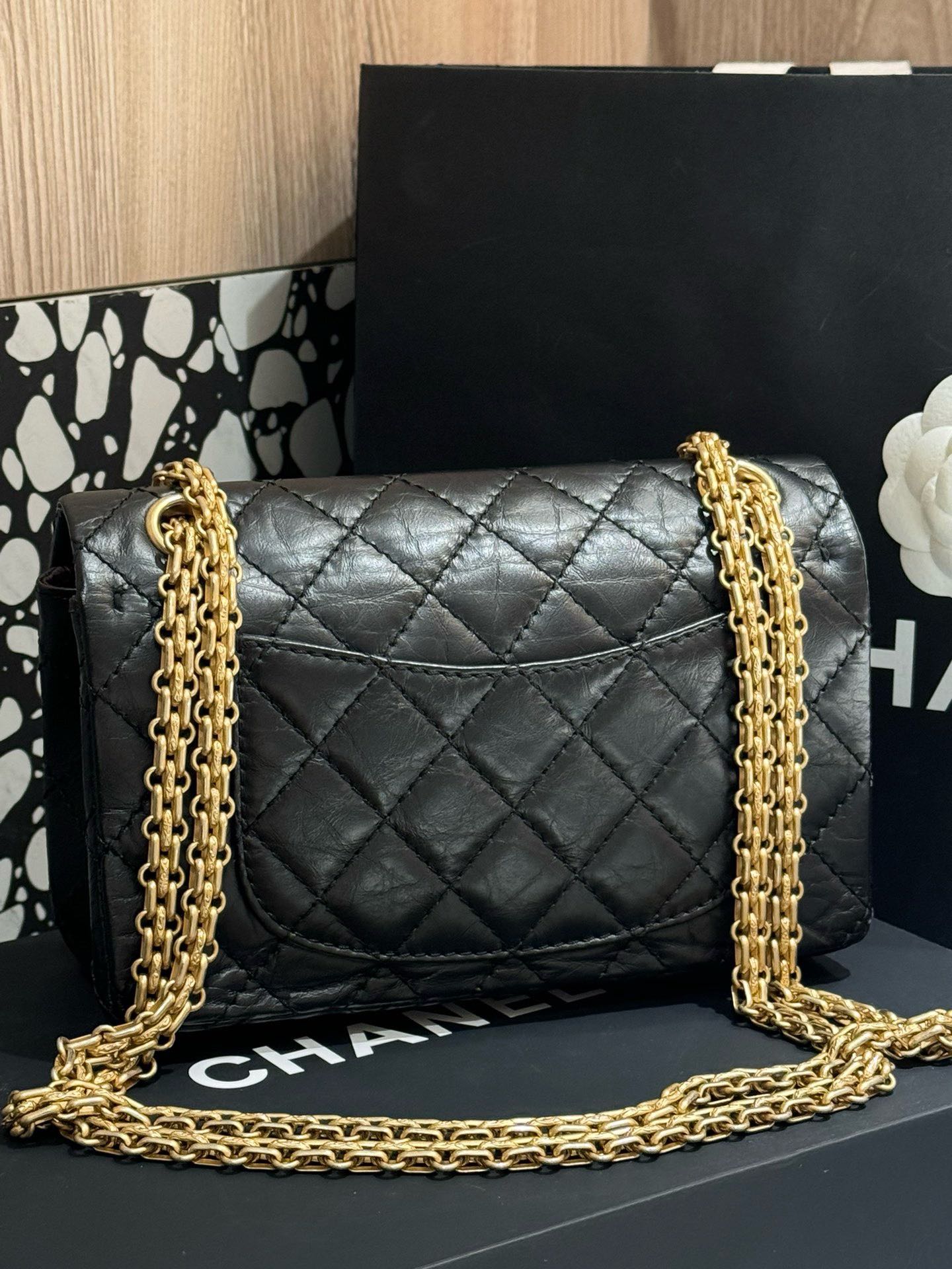 Chanel Lucky Charm . Mini Black Leather Shoulder Bag