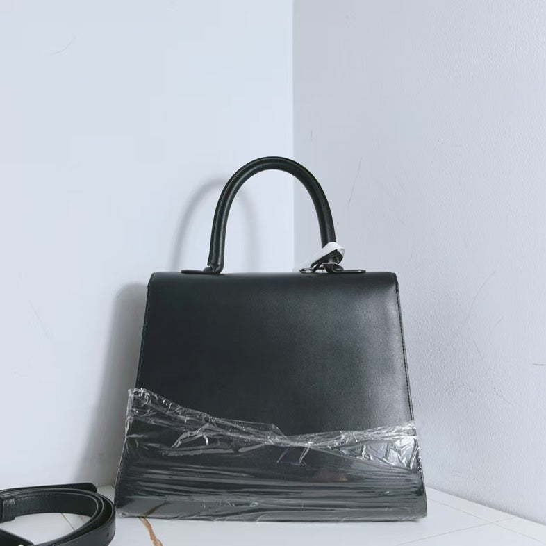 Delvaux Black Calfskin Handbag Crossbody