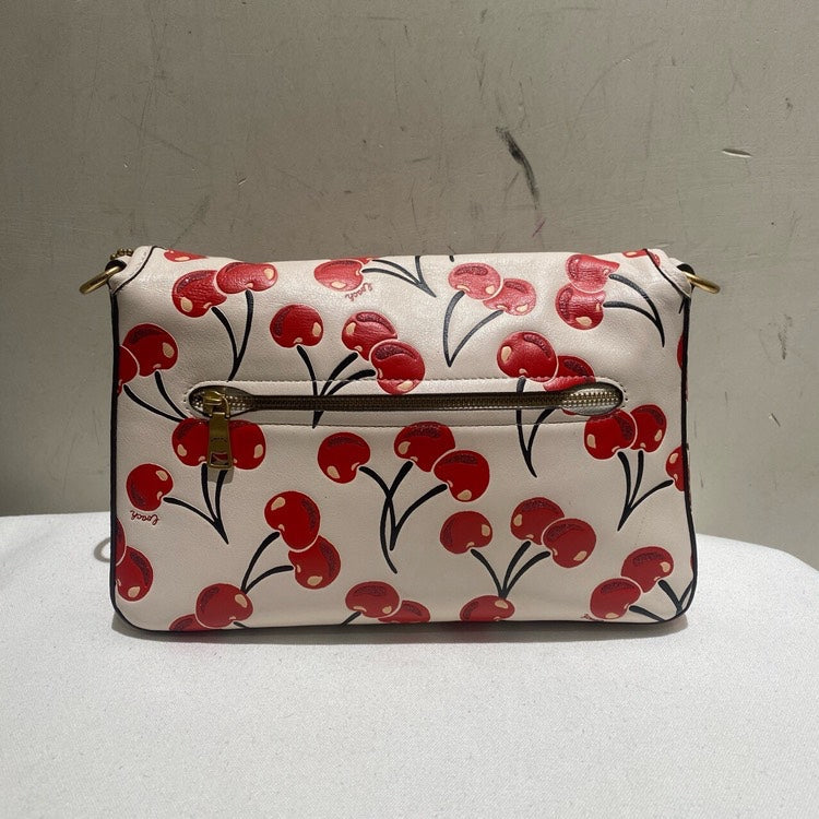 Coach Cherry Edition White Red Crossbody Bag Small