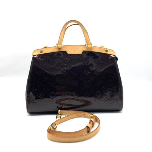 Louis Vuitton Brea Amarante Monogram Vernis Handbag Medium