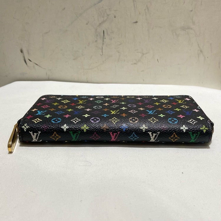 Louis Vuitton Multicolore Monogram Black Canvas Wallet Large