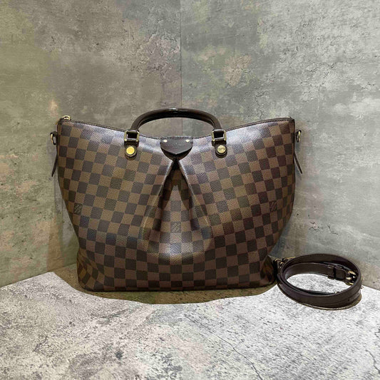 Louis Vuitton Damier Tivoli PM Brown Canvas Handbag