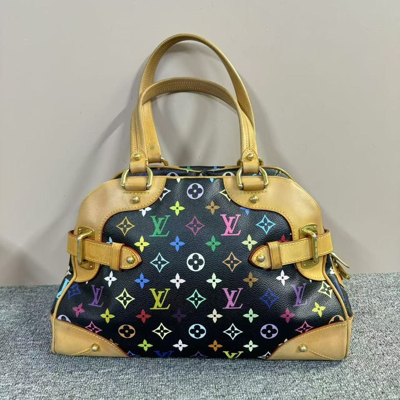 Louis Vuitton Black Multicolor Monogram Beverly MM Shoulder Bag