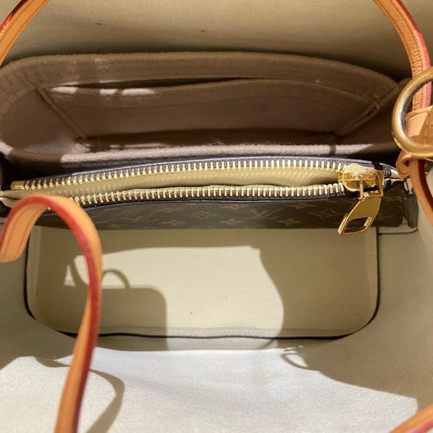 Louis Vuitton Neonoe Brown Pink Monogram Limited Edition Bucket Bag