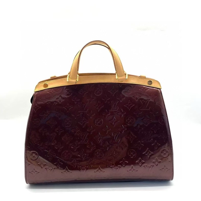 Louis Vuitton Brea Amarante Vernis Leather Two Way Bag