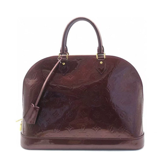 Louis Vuitton Alma Bag Red Patent Leather