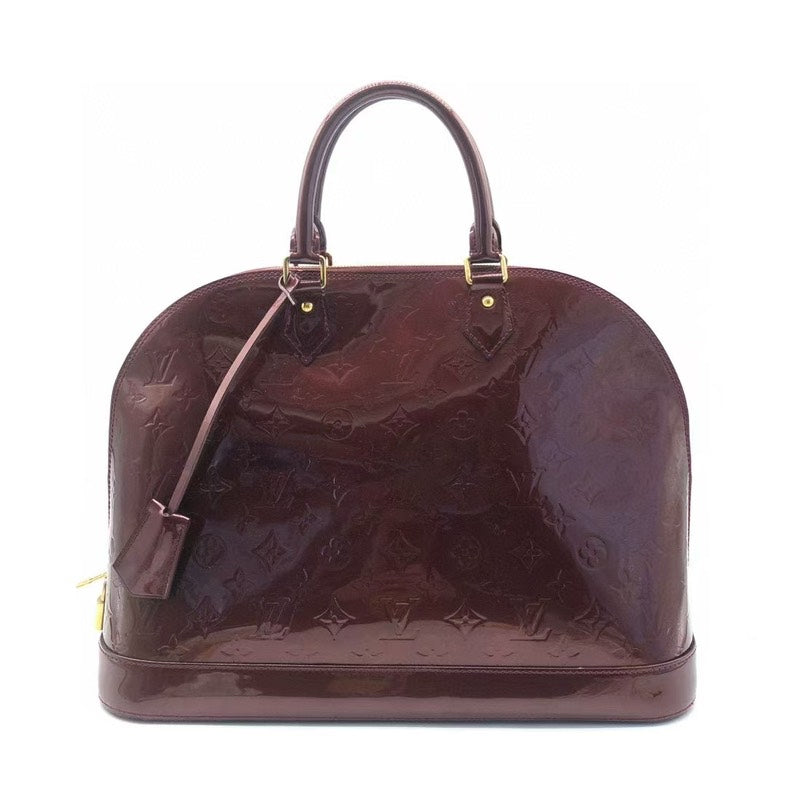 Louis Vuitton Alma Bag Red Patent Leather