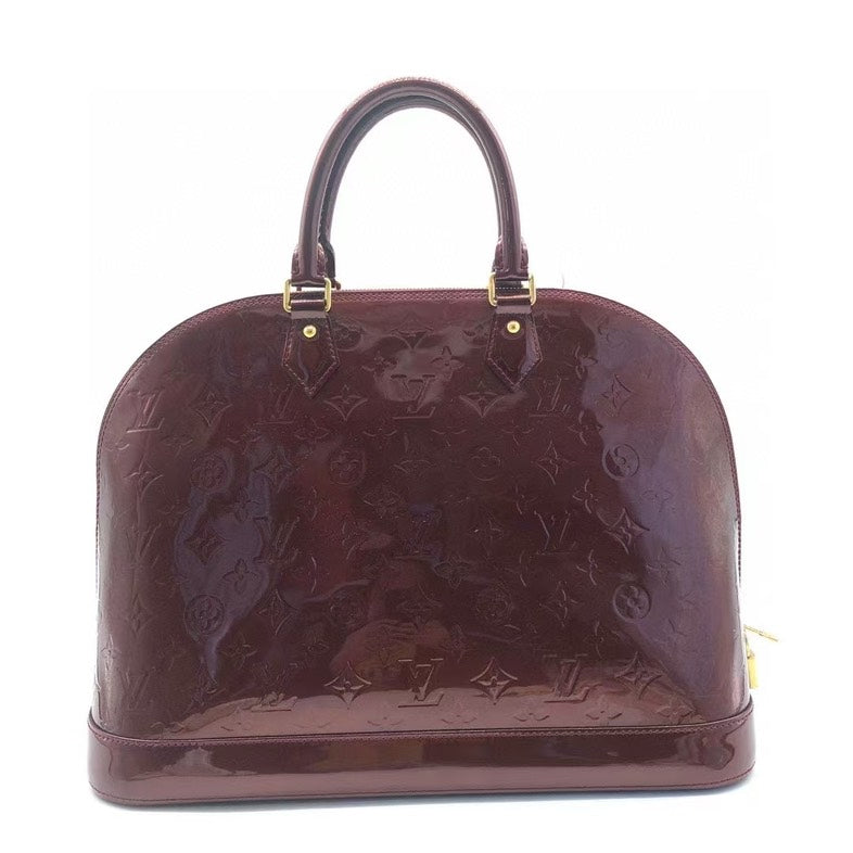 Louis Vuitton Alma Bag Red Patent Leather