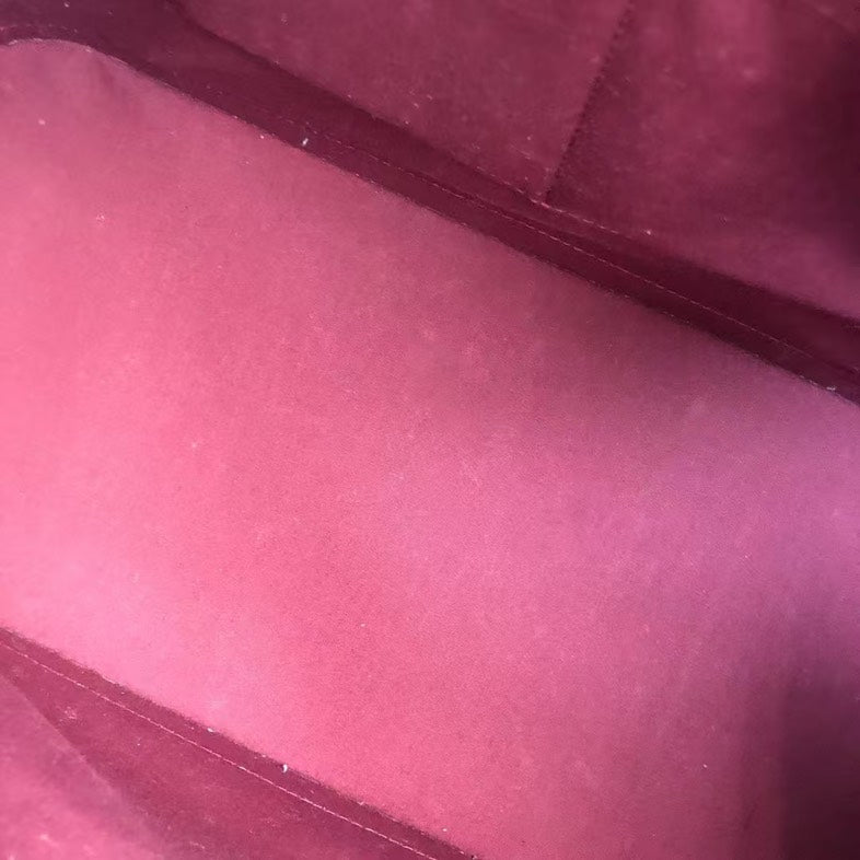 Louis Vuitton Alma Bag Red Patent Leather
