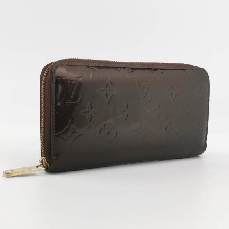 Louis Vuitton Monogram Vernis Zippy Wallet Amarante