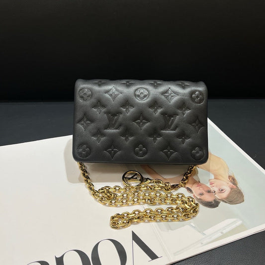 Louis Vuitton Pochette Coussin Bag Black