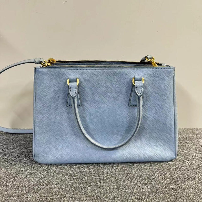 Prada Saffiano Tote Light Blue Bag