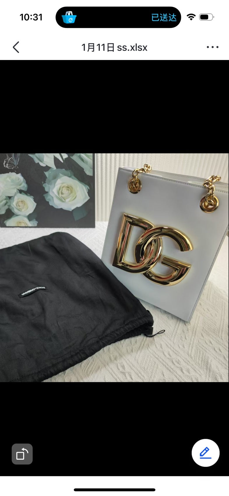 Dolce and Gabbana White Tote Bag