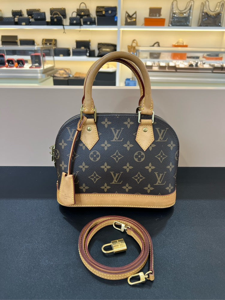 Louis Vuitton Alma BB Monogram Brown Handbag