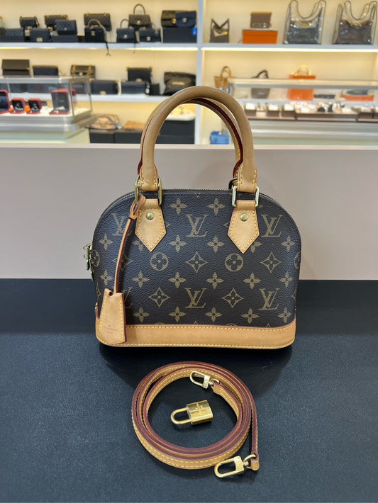 Louis Vuitton Alma BB Monogram Brown Handbag