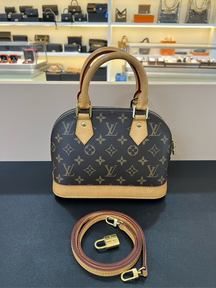 Louis Vuitton Alma BB Monogram Brown Handbag