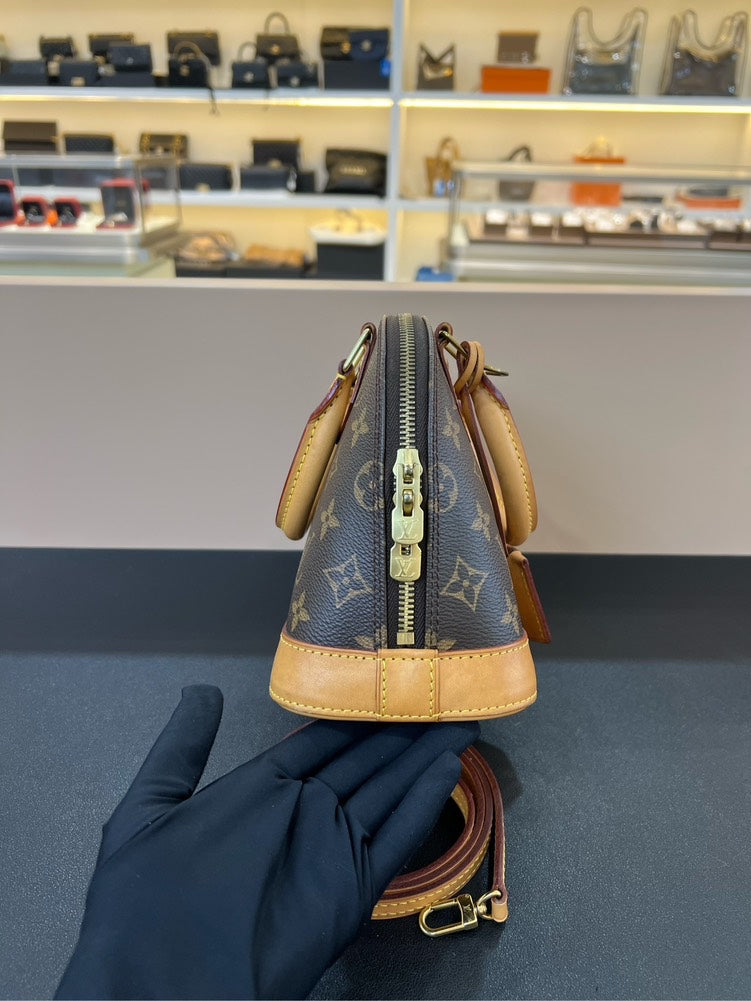 Louis Vuitton Alma BB Monogram Brown Handbag