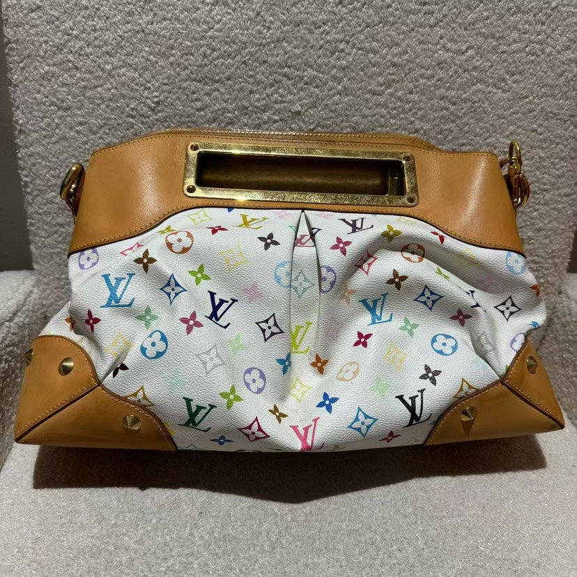 Louis Vuitton Multicolor Judy Bag White Handbag