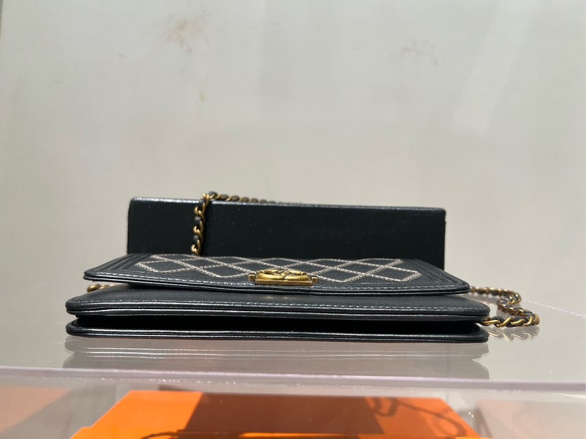 Chanel Wallet on Chain Black Quilted Bag