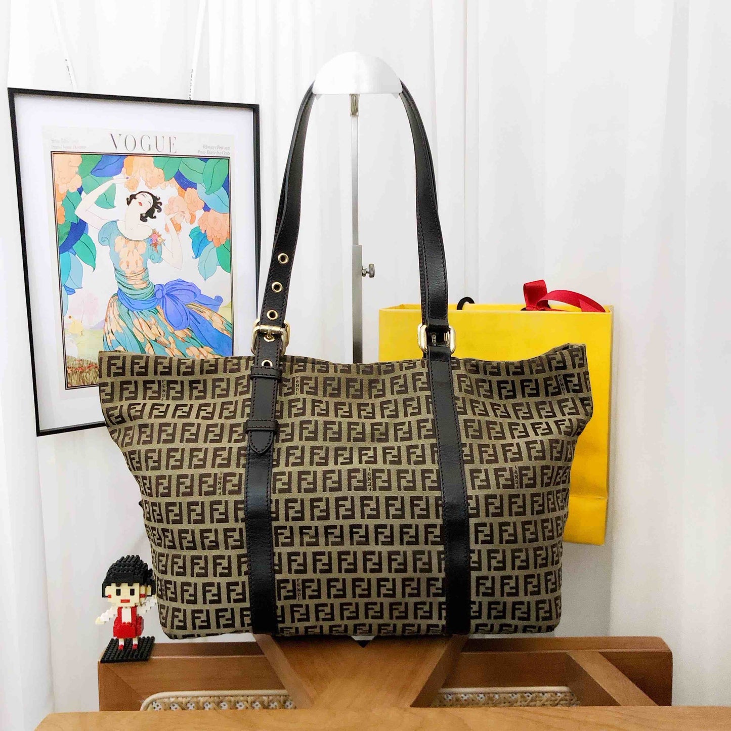 Fendi Zucca Brown Tote Bag