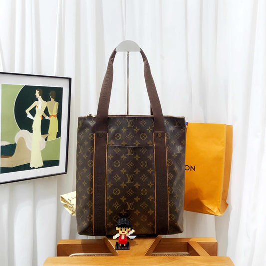 Louis Vuitton Cabas Tote Bag Monogram Brown