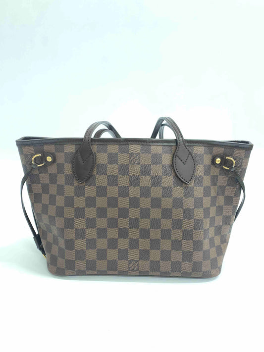 Louis Vuitton Damier Ebene Neverfull Tote - Brown Checkered Tote Bag