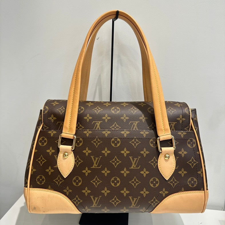 Louis Vuitton Beverly GM Monogram Shoulder Bag Brown