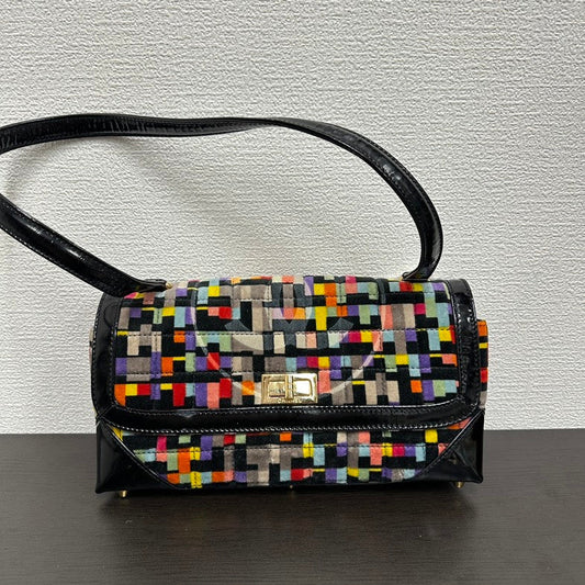 Chanel V Multicolor Canvas Shoulder Bag
