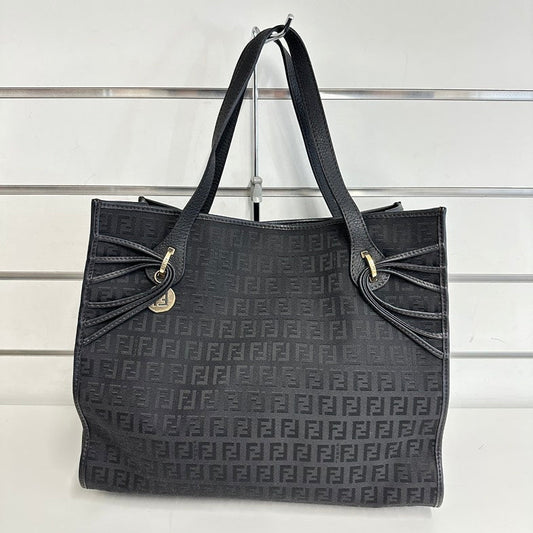 Fendi Pre-loved 1001 Tote Bag Black Canvas