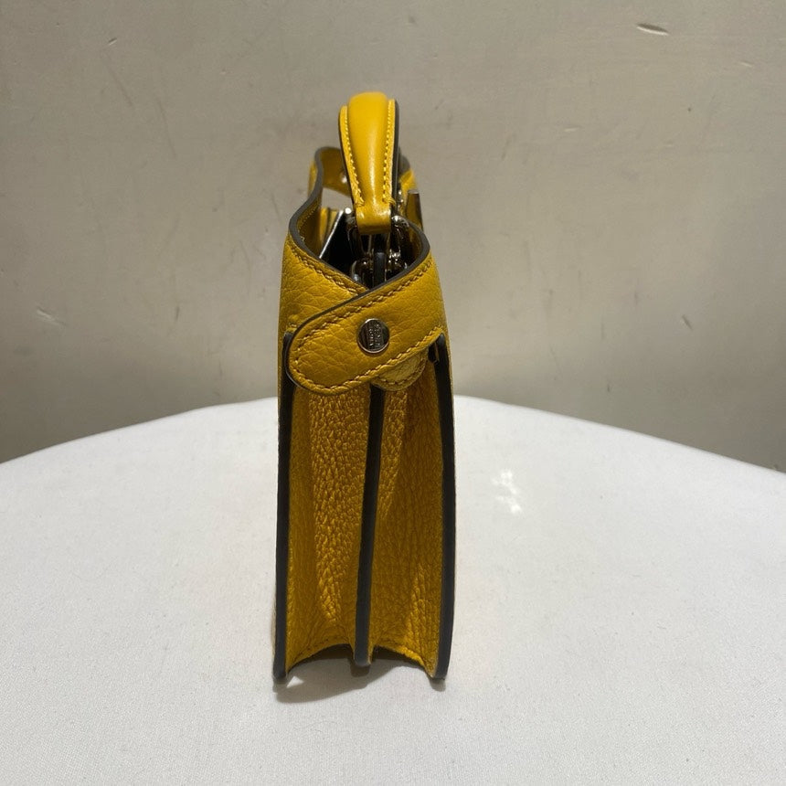 Fendi Peekaboo ISeeU XCross Yellow Small Crossbody Bag