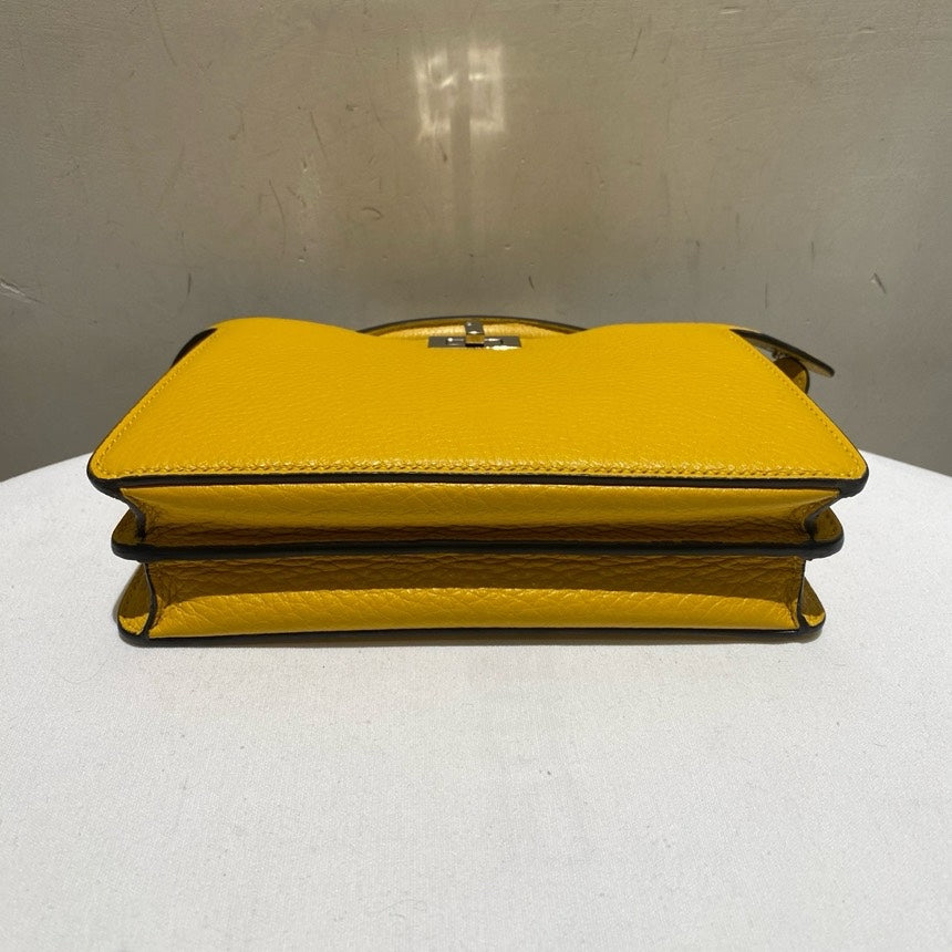 Fendi Peekaboo ISeeU XCross Yellow Small Crossbody Bag