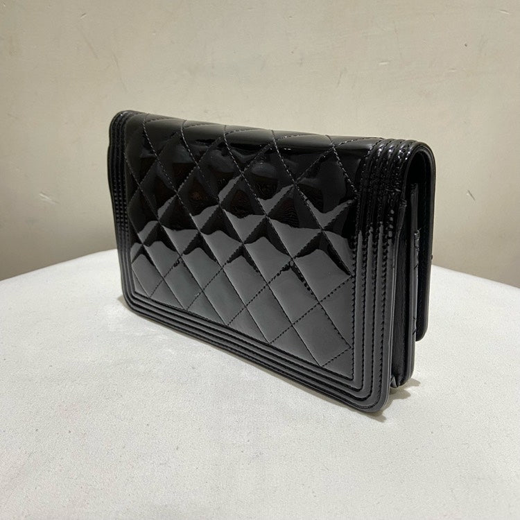Chanel Patent Leather Black WOC Crossbody Bag