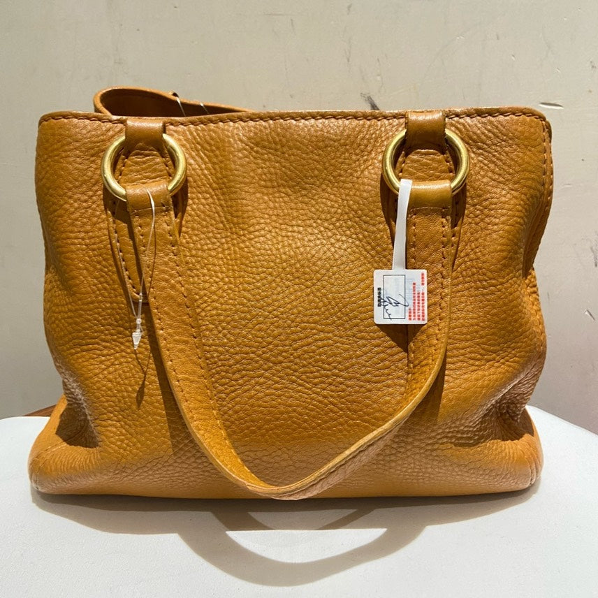 Preloved Miu Miu Vitello Camel Tote Bag