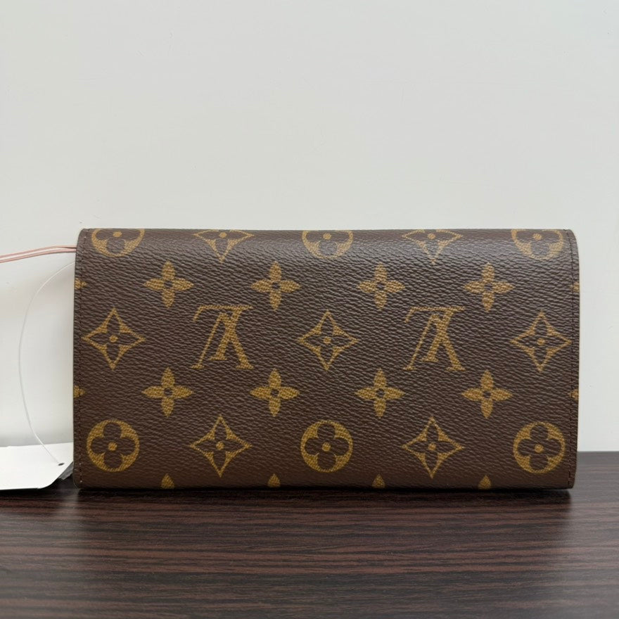 Louis Vuitton Monogram Long Wallet B0011 in Brown Leather - Preloved Condition