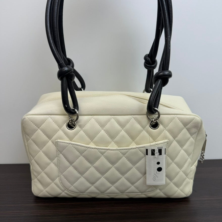 Chanel Cambon Calfskin Shoulder Bag Ivory Shoulder Bag LB109220
