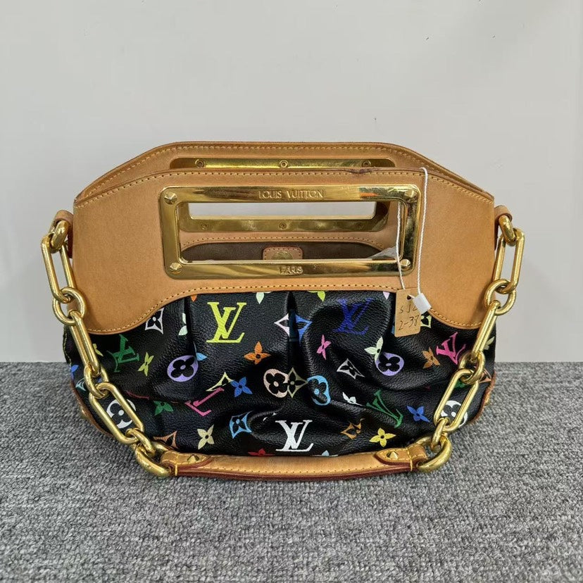 Louis Vuitton Multicolor Black Canvas Shoulder Bag