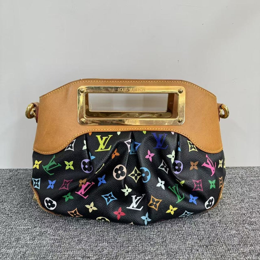 Louis Vuitton Multicolor Black Canvas Shoulder Bag