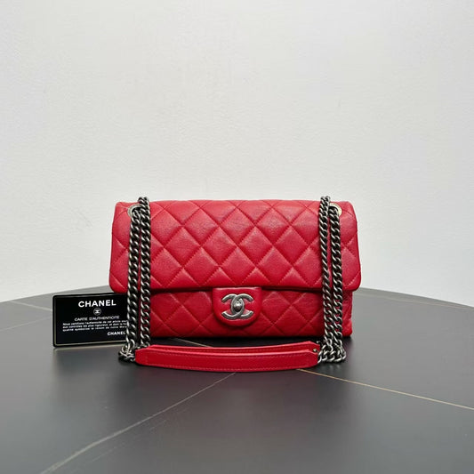 Chanel Classic Flap Red Shoulder Bag