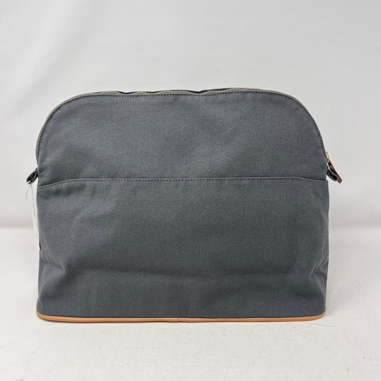 Hermes Preloved AF558 Canvas Pouch in Gray Style
