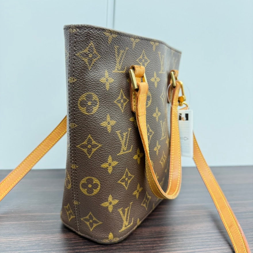 Preloved Louis Vuitton Monogram Handbag with LV Strap Brown Shoulder Bag LB110020/110287