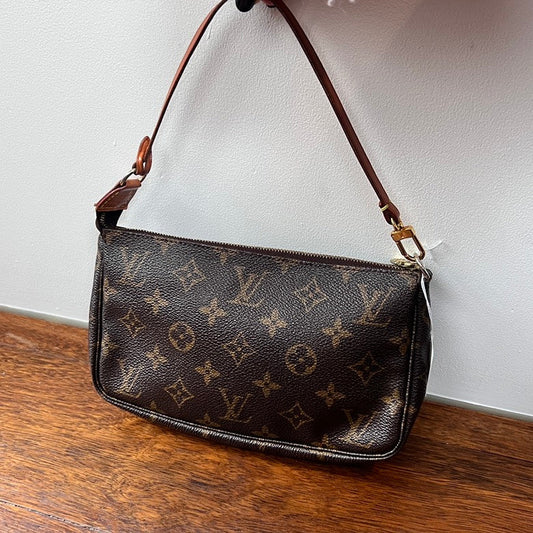 Louis Vuitton Monogram Leather Handbag AF656 in Brown - Shoulder Bag